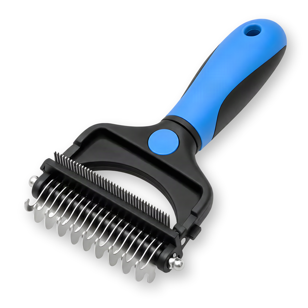 Undercoat Pro undercoat rake for double coated dogs, on a white background