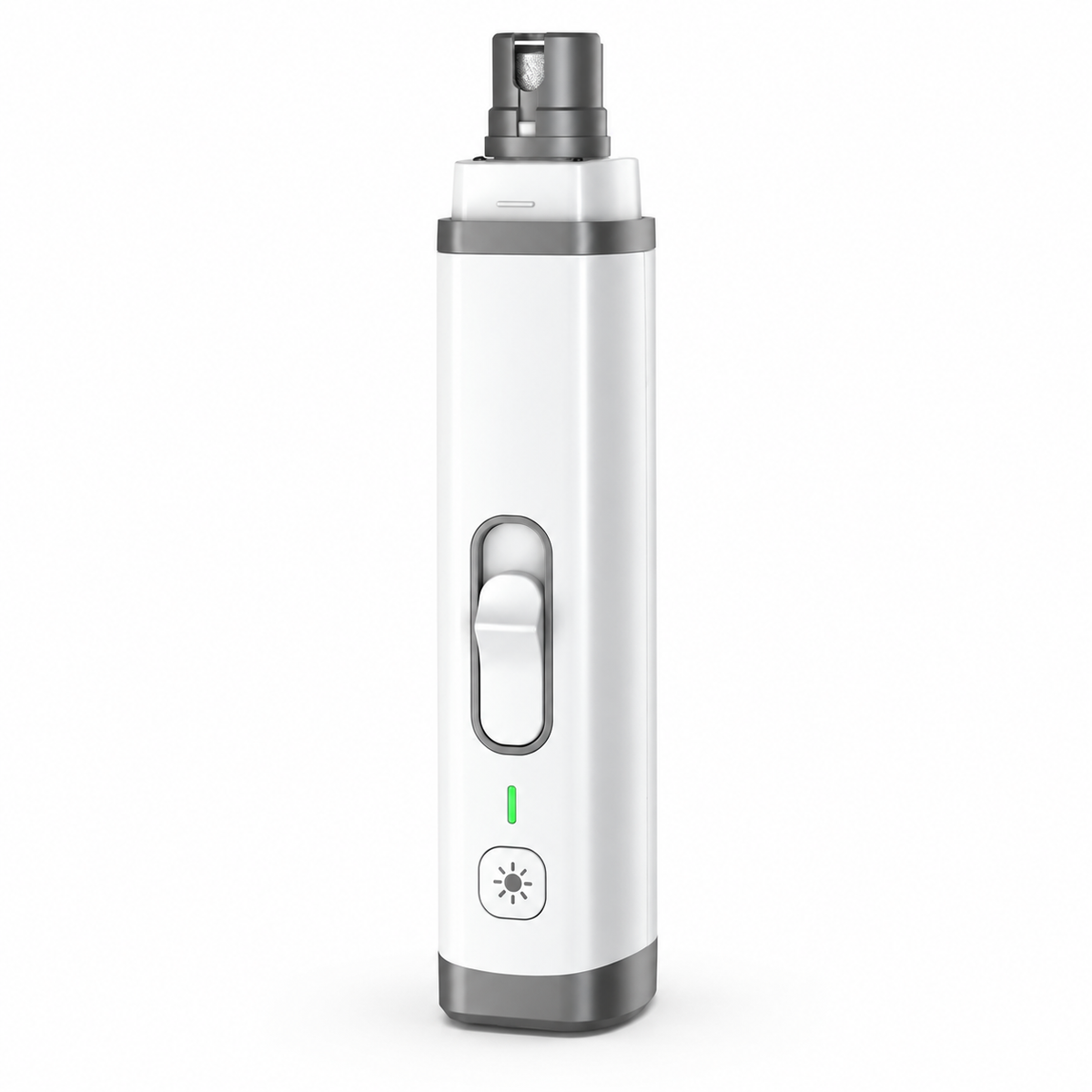 Quiet dog nail grinder with LED light