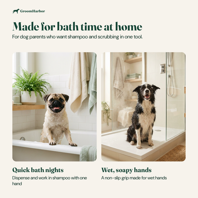 Who the Bath Brush Pro dog bath brush is for