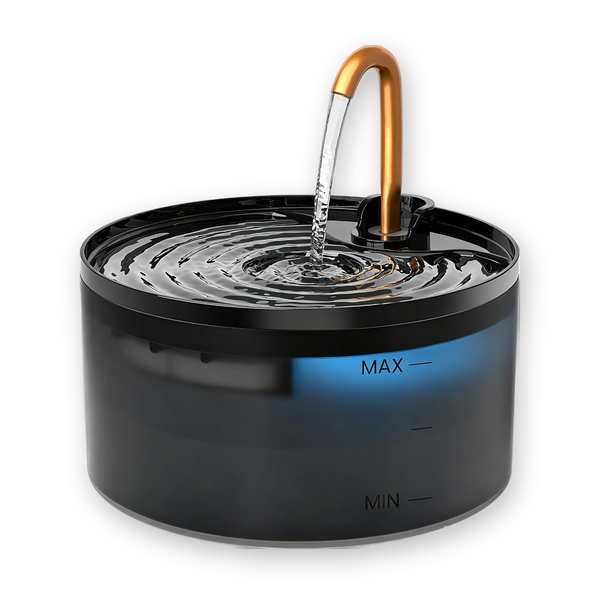 GroomHarbor Faucet Fountain, 2.1 L cat water fountain with copper faucet