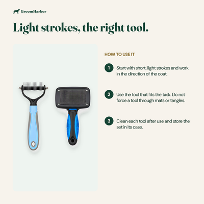 Complete Grooming Kit: size and how to use it