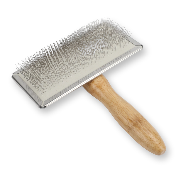 Wooden Handle Pin Brush on a white background