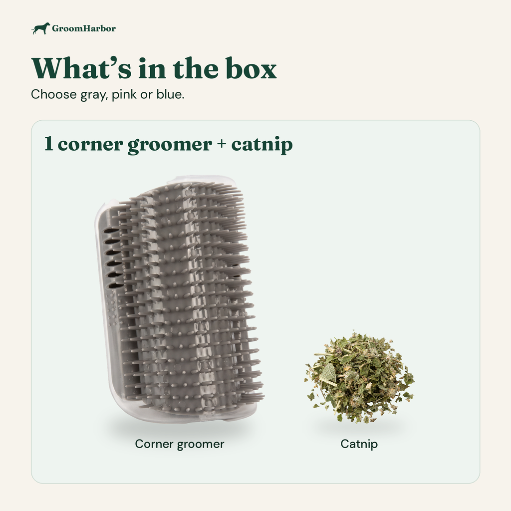 What is in the box: PurrCorner Cat Self Groomer